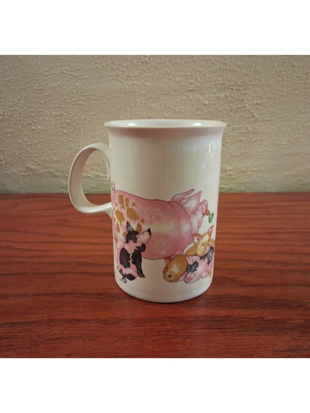 Pig Mug Coffee Tea Cup Dunoon Mud Larks Pig Fine Bone China Vintage Scotland